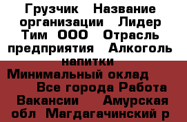 Грузчик › Название организации ­ Лидер Тим, ООО › Отрасль предприятия ­ Алкоголь, напитки › Минимальный оклад ­ 12 000 - Все города Работа » Вакансии   . Амурская обл.,Магдагачинский р-н